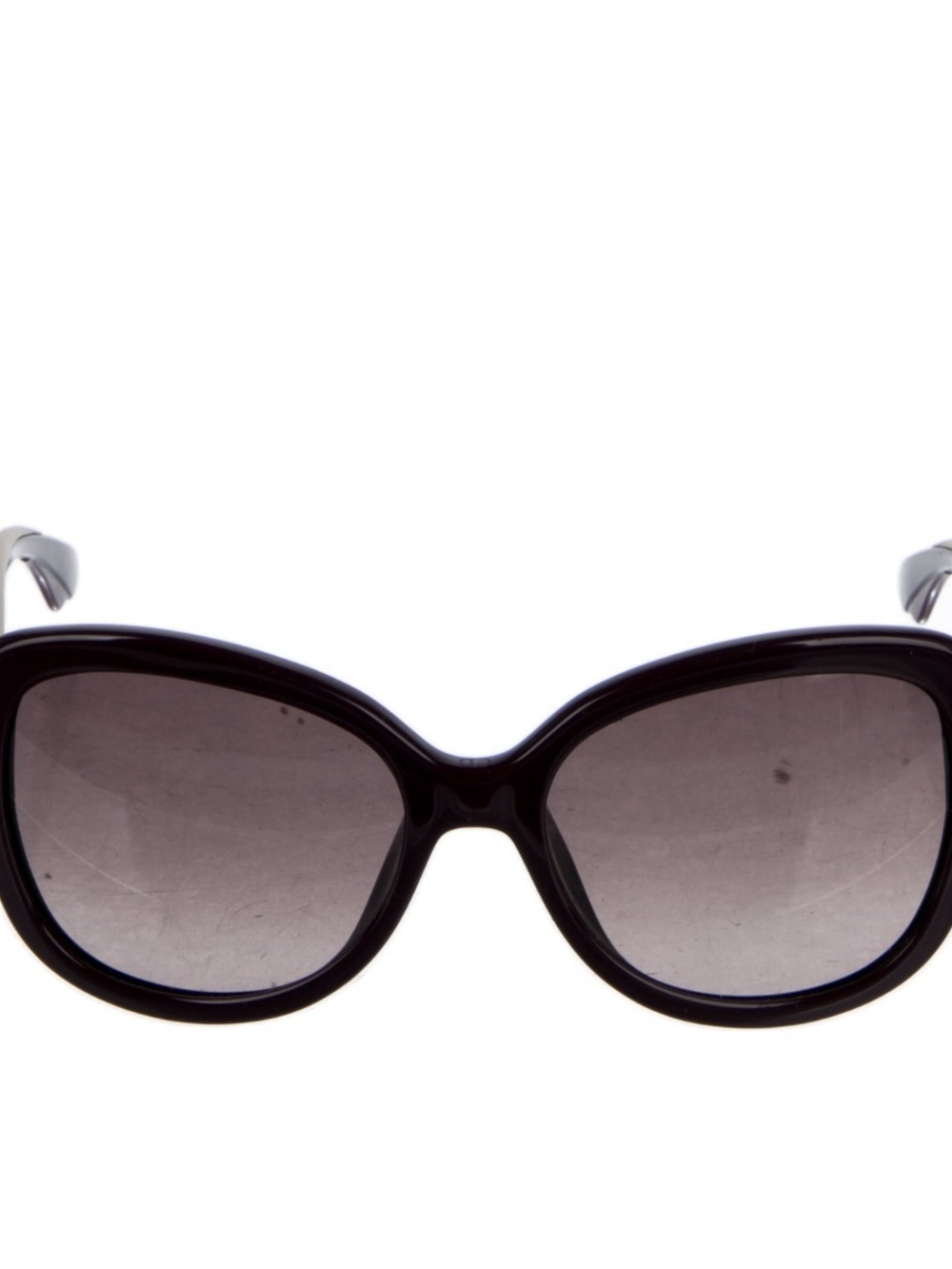 Vintage Dior Cats Eye Oversized Sunglasses in Plum - Picture 3 of 3